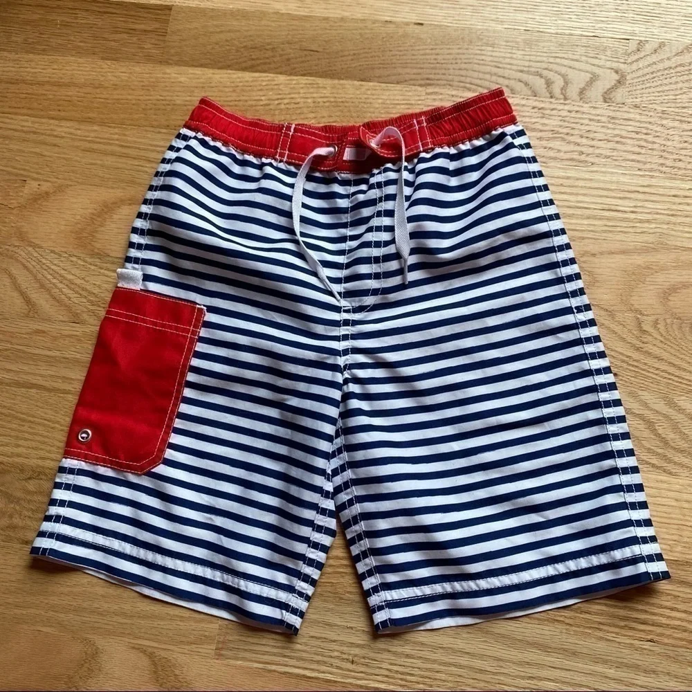 Hanna Andersson Swim Trunks Shorts Sz 110 5 Mesh Lined Bathing Suit Kids Toddler